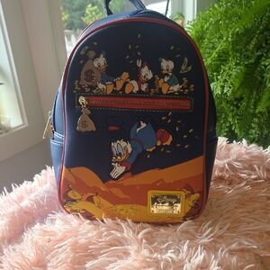 Disney Duck Tales Navy and Orange Backpack